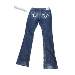 True Religion Hi Low Rise Boot Cut Stretch Womens 26 Back Flap Pocket Y2K long